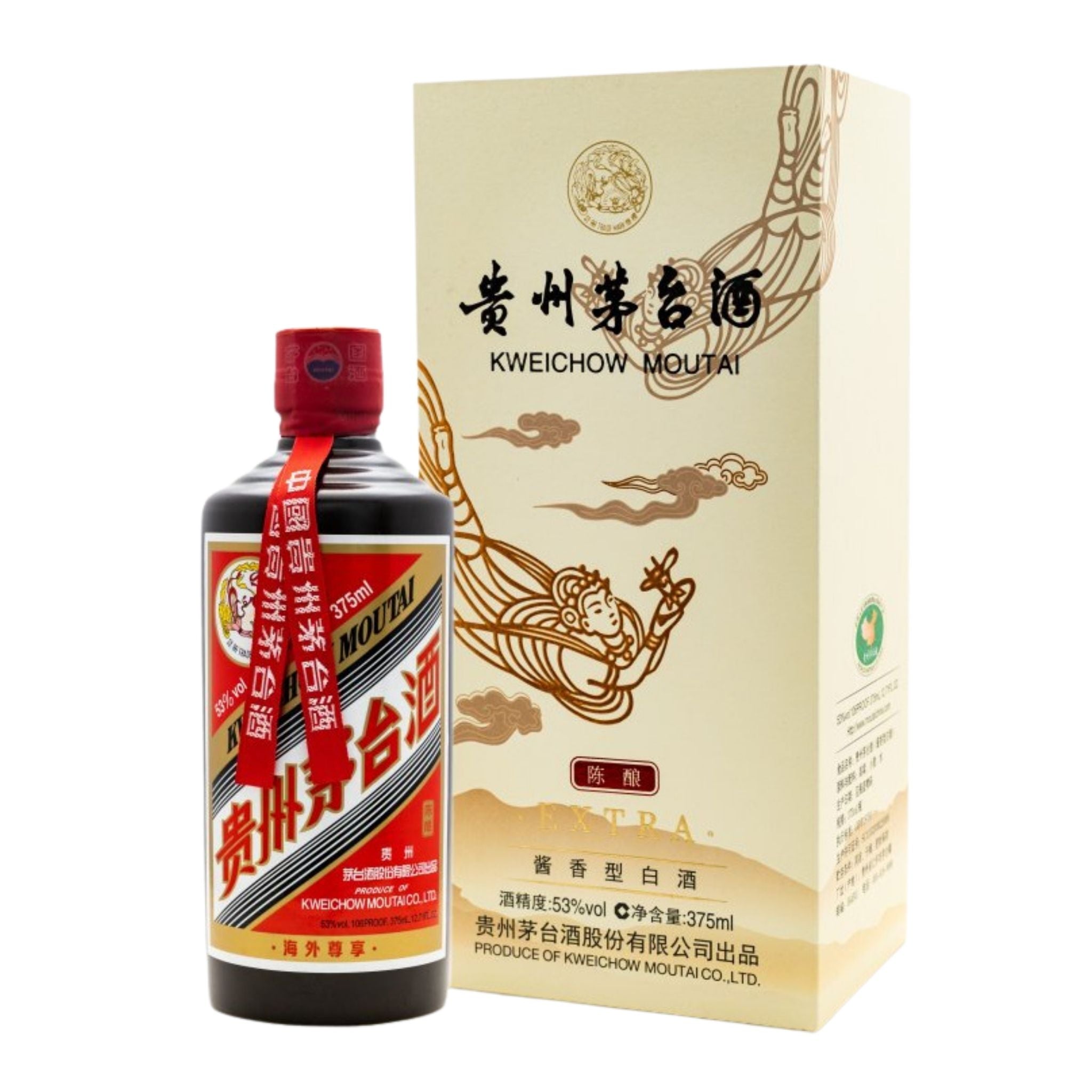 貴州茅台酒 375ml 53% 免税店限定 ミニグラス付-